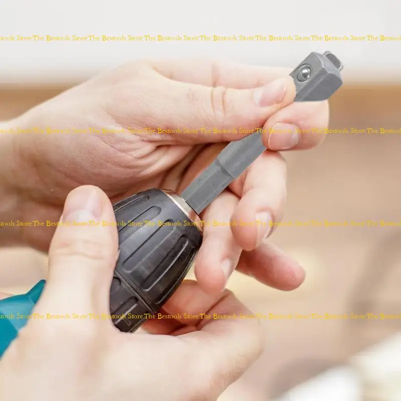 12PF 5Pcs Impact Socket Adapter 1/4inch Nut Driver Socket Shank Extension