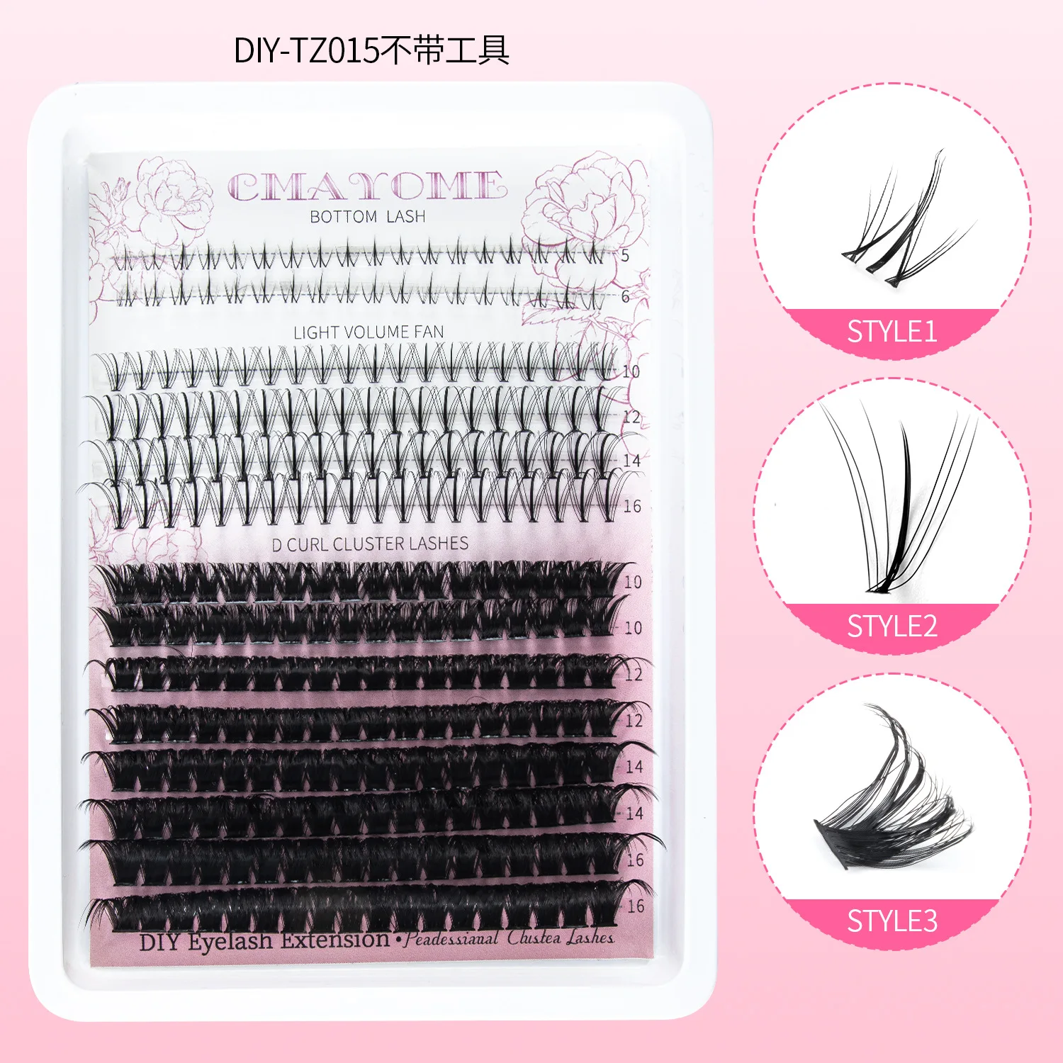 Hot Explosions Single Cluster False Eyelashes Thick Simulation DIY Eyelash Mixed Style Wholesale