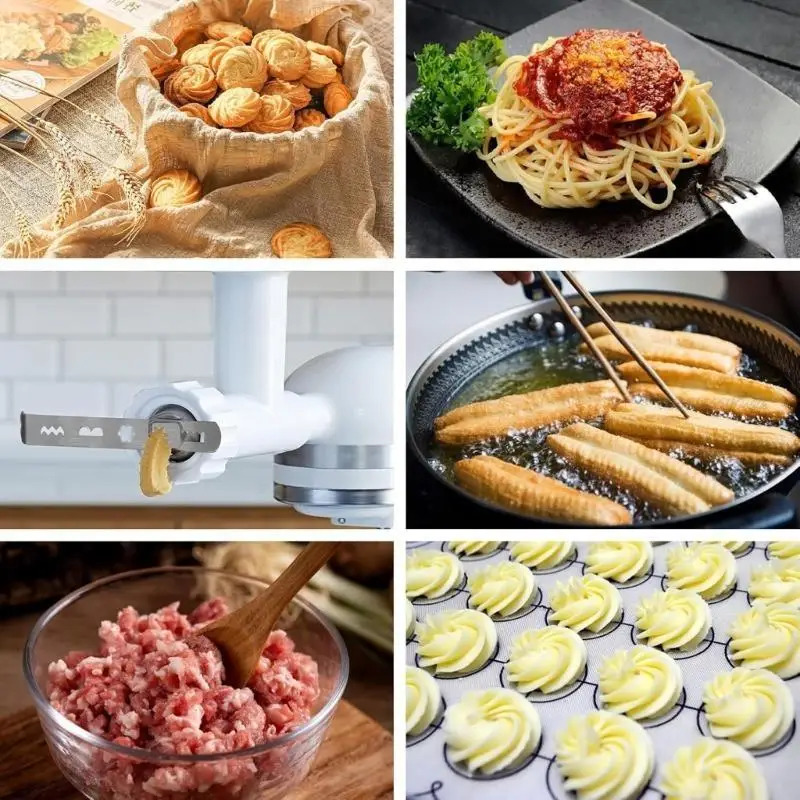 27RB طاحونة اللحوم العملية جزء من الفولاذ المقاوم للصدأ بسكويت بسكويت الملحقات المعدنية مناسبة لمختلف الخلاطات استخدام