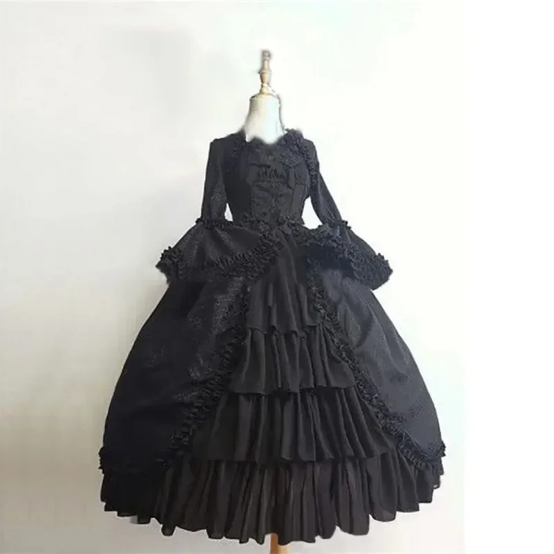 

Coat Sweet Lolita Dress Strawberry Lolita Medieval Retro Gothic Court Square Neck Waist Spliced Bow Dress