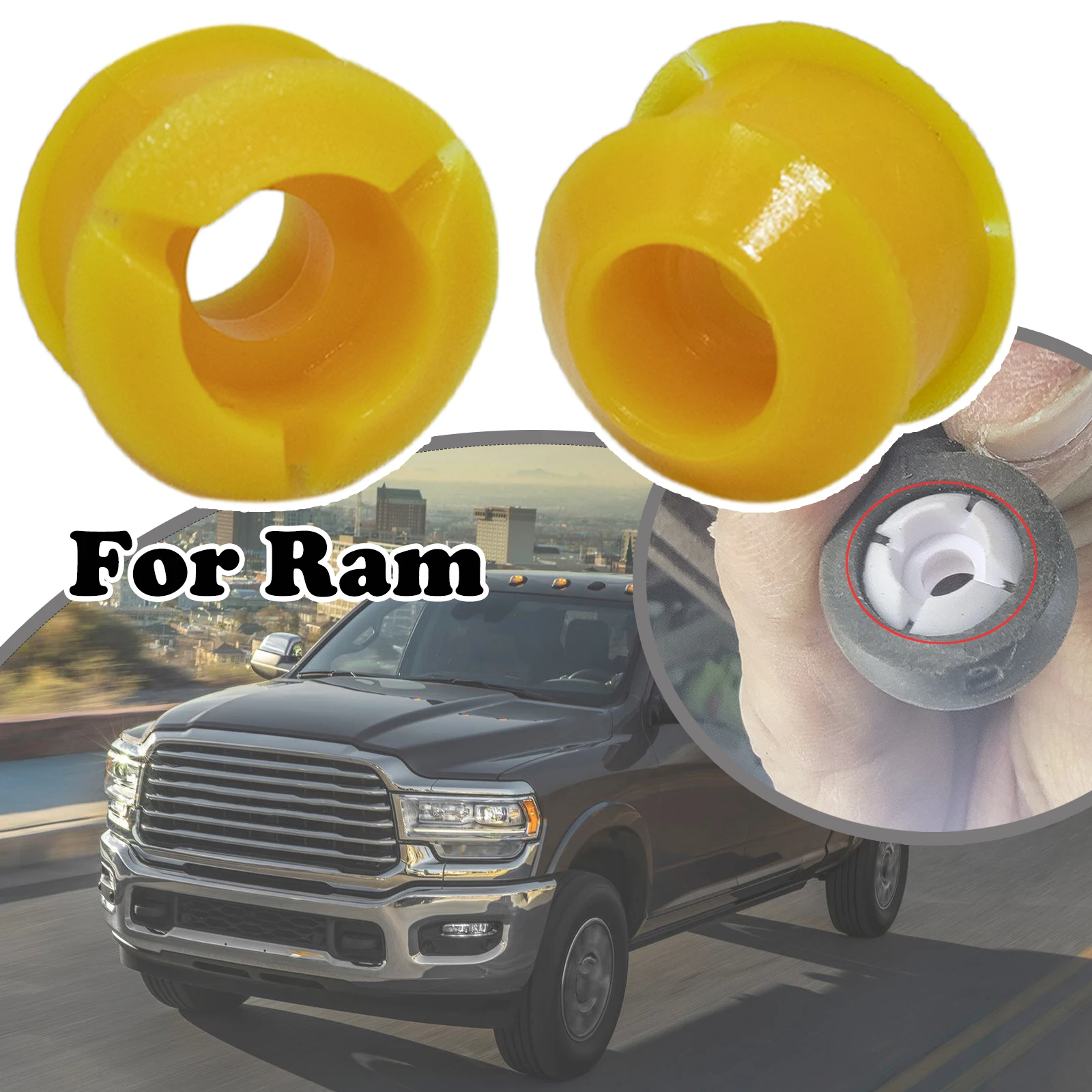 

2pcs For Ram Automatic Transmission Shift Cable Bushing Repair Kit Gear Selector Change Lever And Pivot Grommet Replacement