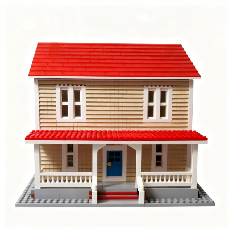 3920pcs MOC City Simple Farm House Michael Meyers' Halloween Model Building Blocks Christmas Gift Toy Craft Birthday 3D Creative