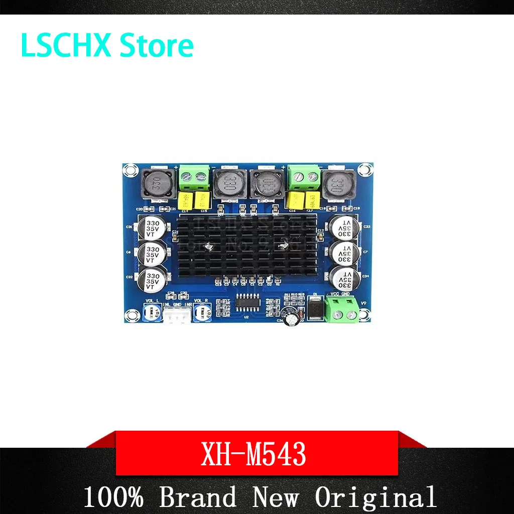 XH-M543 TPA3116D2 2*120W Dual Channel Digital Stereo Audio Power Amplifier Board High Power DIY 240W Amplificador Sound Board