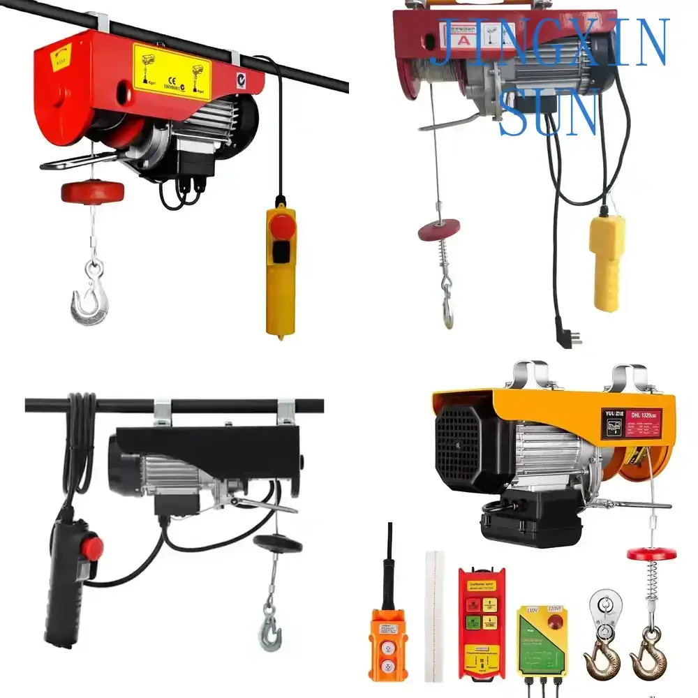 Electric Hoist for 110V Quiet Operation Micro Mini Wire Rope Hoist for 1 Ton 2 Ton 5 Ton 50kg Lifting Capacity Industrial