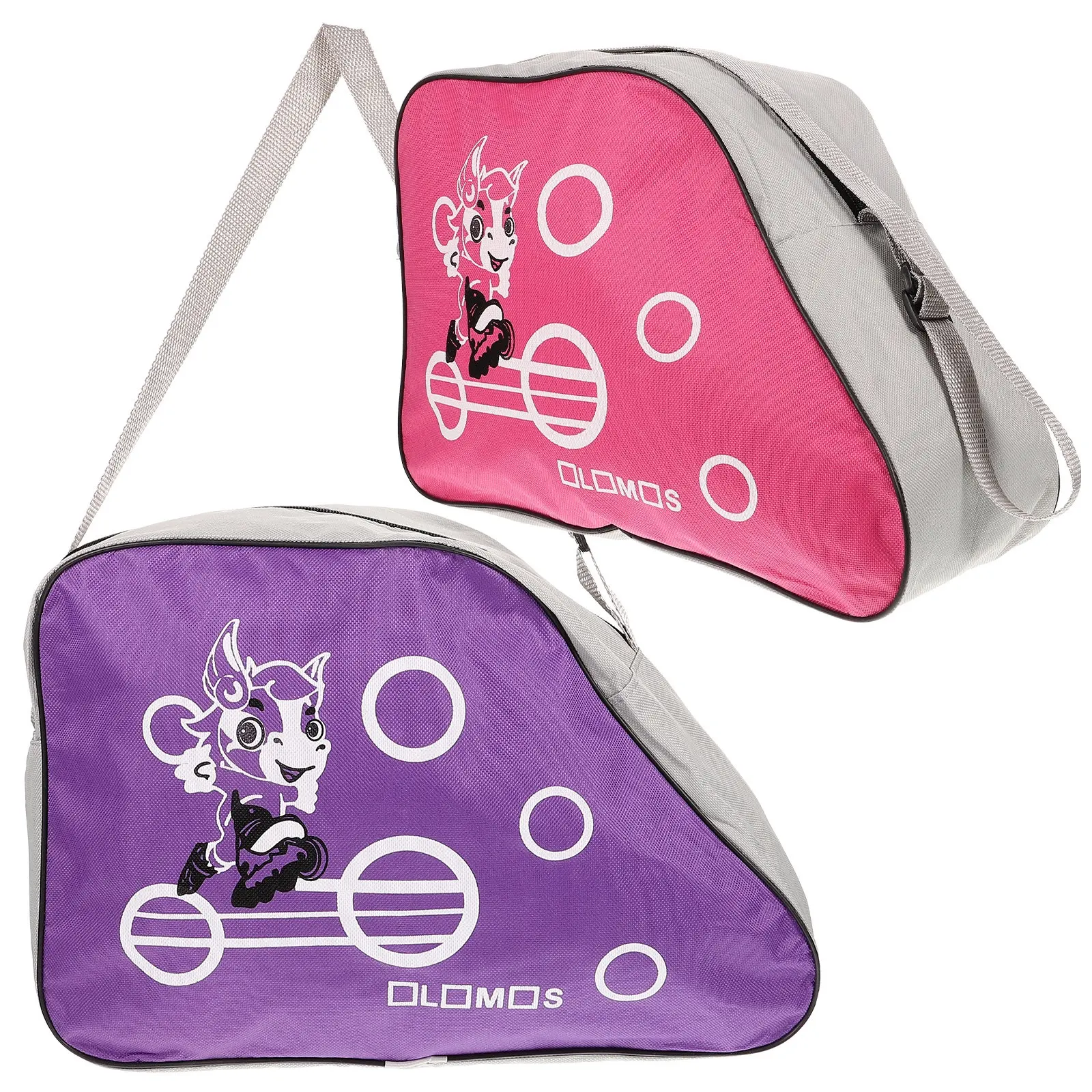 

Комплект из 2 сумок для хранения роликовых коньков, сверхпрочные аксессуары для роликов, контейнер для обуви на молнии, износостойкий, для использования на улице