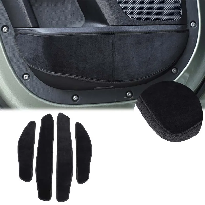 

For Land Rover Defender 110 130 2020-2025 Car Door Anti-Kick Pad velvet Side Door Panel Protective Stickers Trim Anti-Dirty Mat