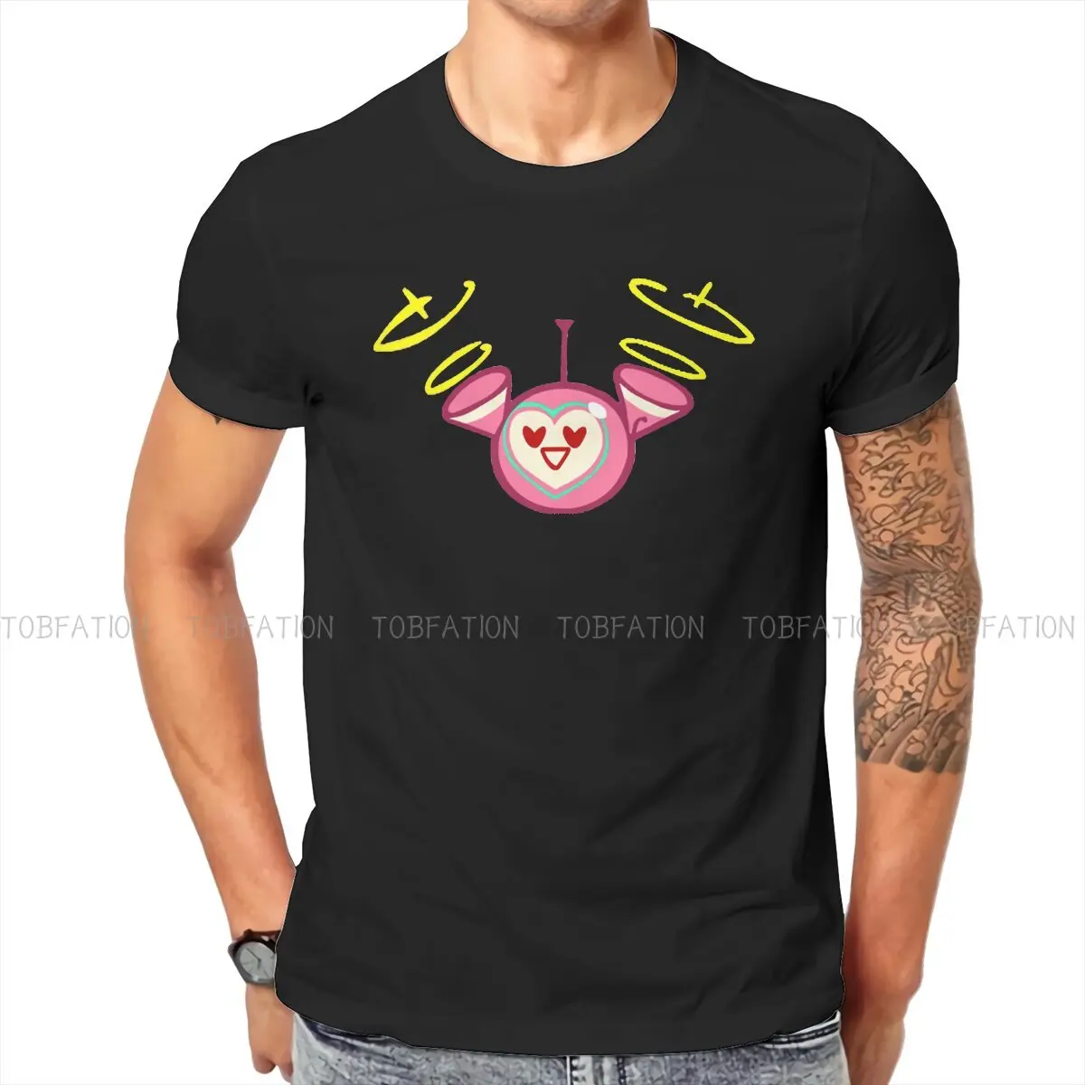 Cookie Run Kingdom Angel Cute Tshirt Homme Men's Polyester Clothes Blusas T Shirt For Men