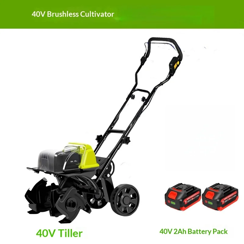 Electric scarifier, lithium battery, small micro-tillage cultivator, multi-functional agricultural rotary tillage furrow machine
