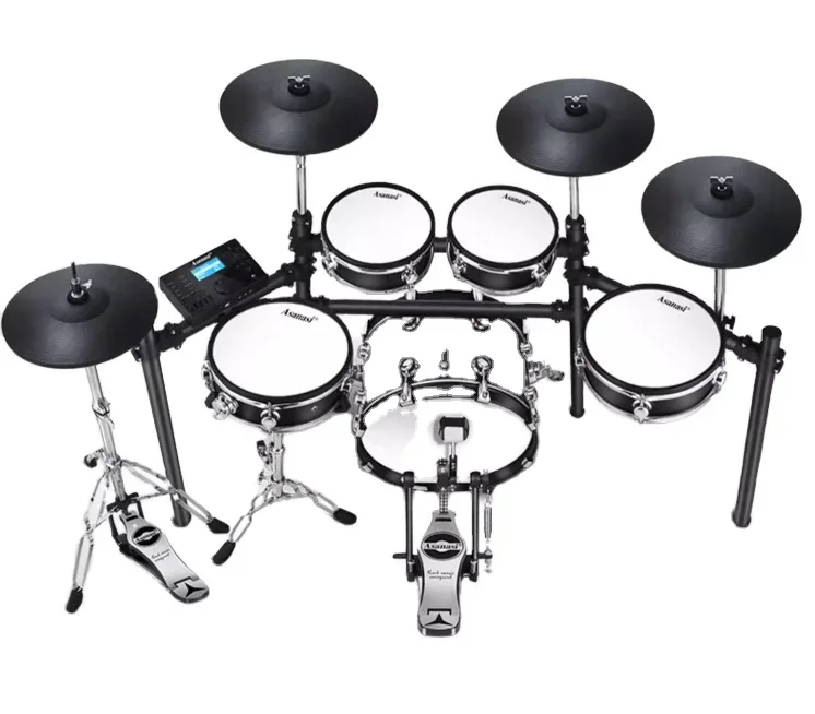 ELECTRIC DRUM KIT ENTRY LEVEL WITH GOOD QUALITY MODULE 5-PC DRUMS HEAVY DUTY RACK