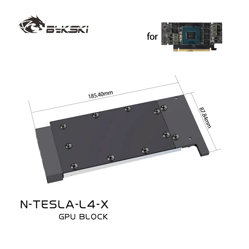 

Bykski GPU Block for NVIDIA TESLA L4 Video Card Water Cooling/All Metal Copper Radiator N-TESLA-L4-X