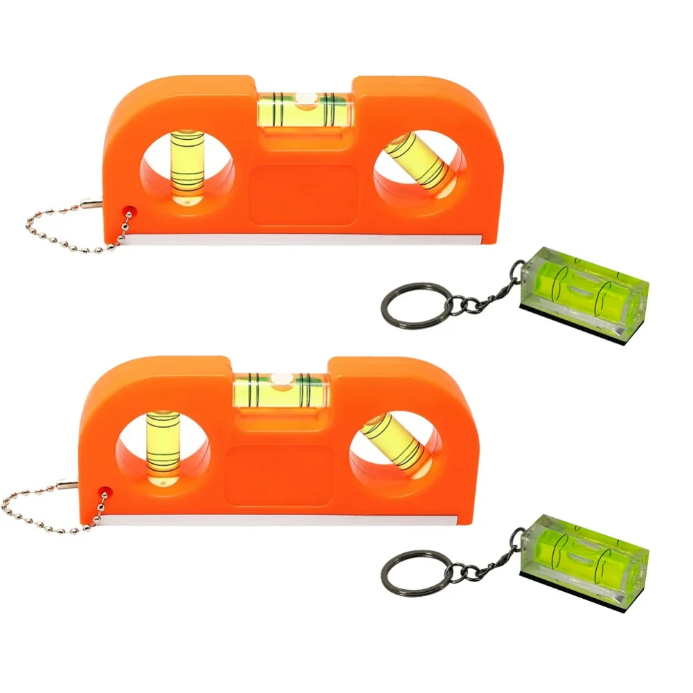 4pcs Magnetic Pocket For Spirit Level And Square Bubble Set For For Multi Angle Measurement Construction Tool Yellow Orange High