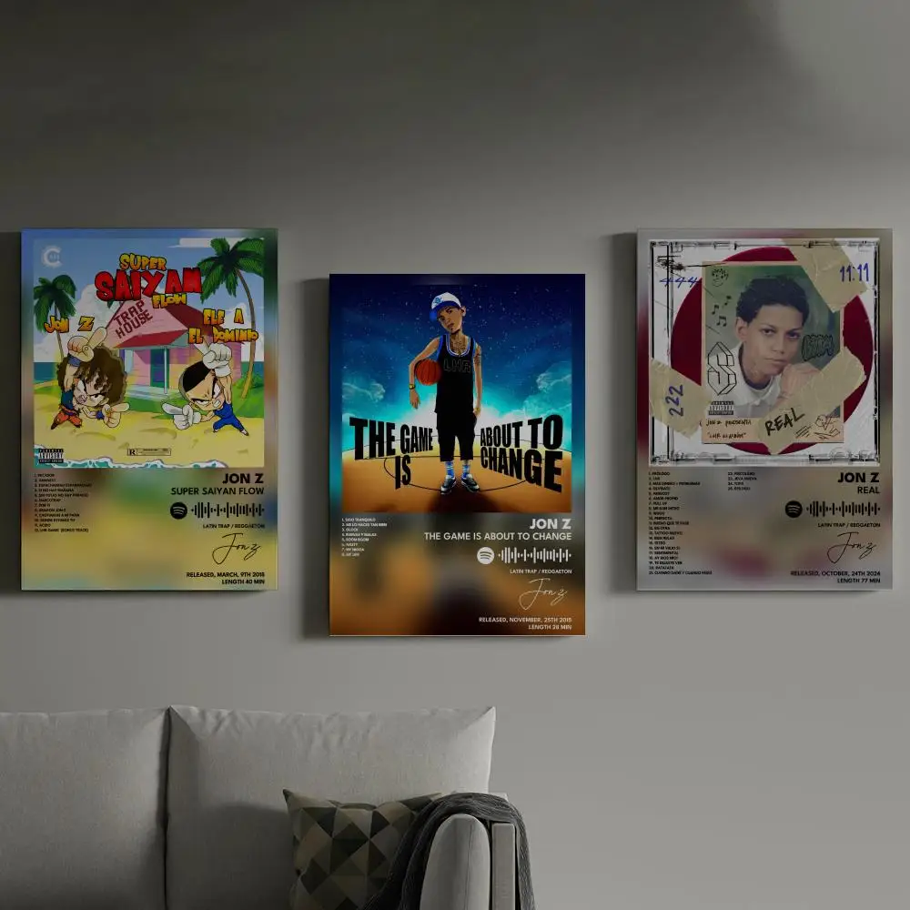 

Jon Z Poster Prints Canvas Painting Wall Art Picture Living Room Home Decor Tracklist Music Album Cover