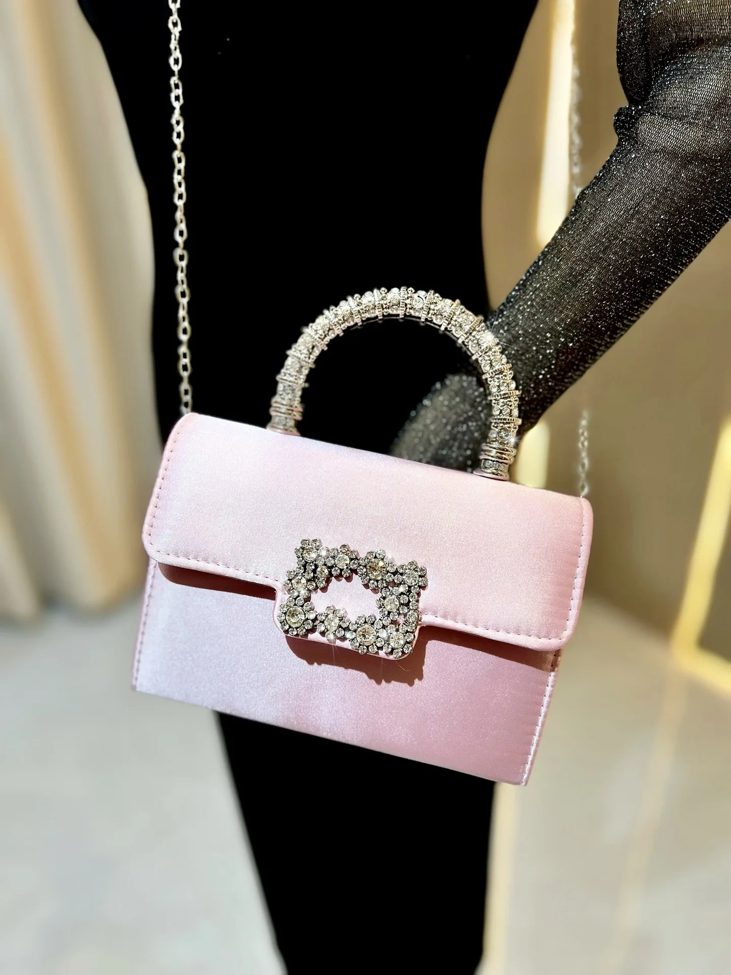 Damentaschen, Xiaoxiangfeng Umhängetaschen, Hochwertige Seiden-Luxushandtaschen, Vielseitige Abendtaschen – Detail 17