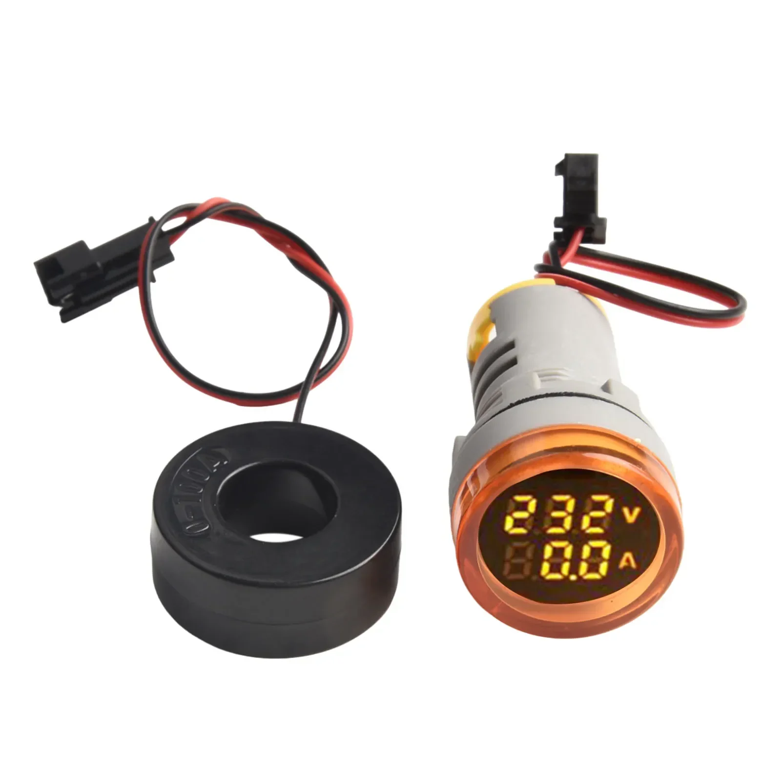 LED Digital Display Voltmeter Signal Light AC 50V-500V Volt Amp Monitor Voltage Current Ampere Meter Indicator