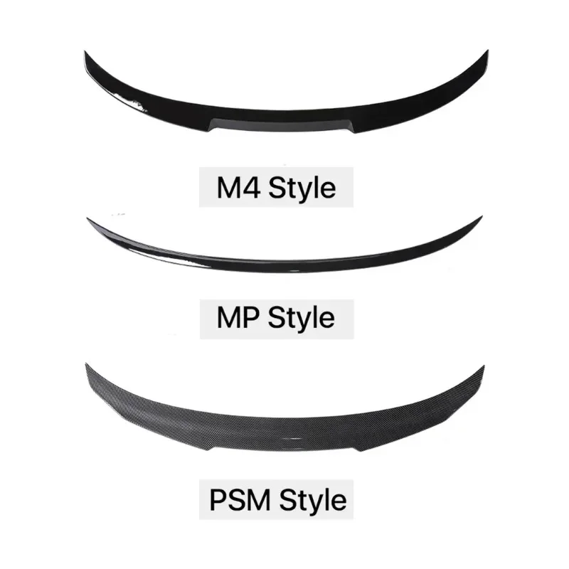 ¡Nuevo! Parachoques trasero de fibra de carbono para maletero, alerón para techo, ala de reacondicionamiento, estilo MP M3 M4 PSM para BMW Serie 3 E90 2005-2012 Gloss Bla