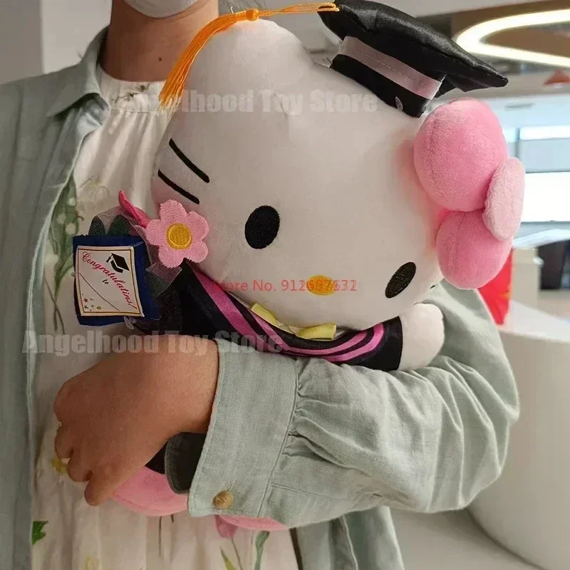 

Miniso Sanrio Anime Hobby My Melody Kuromi Cinnamoroll Hello Kitty Graduation Large 35cmplush Sofa Doll Pillow Children Toys