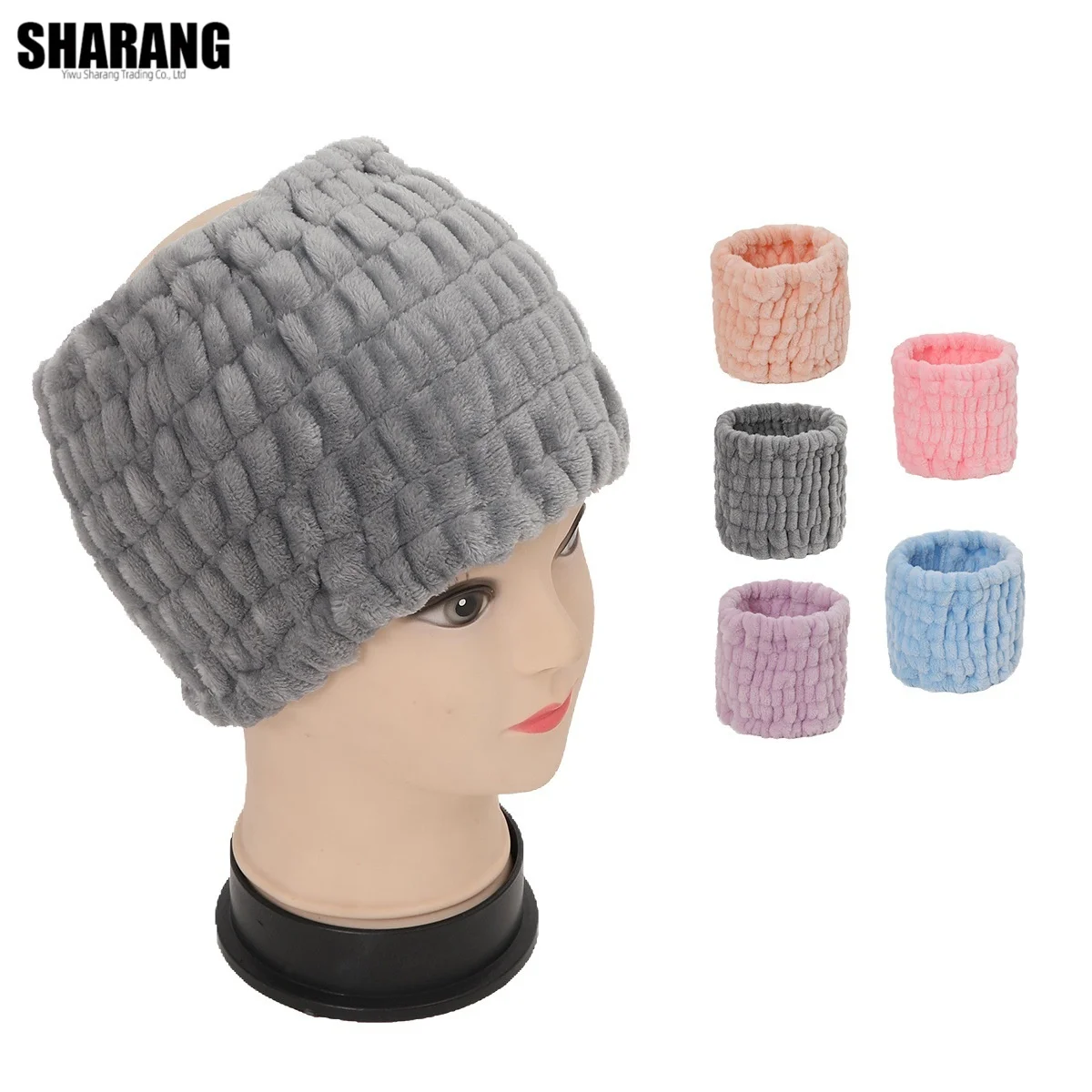 Ultra-wide Face Wash Headband Makeup Single Circle Coral Velvet Hair Cover Sports Yoga Hair Accessory For Women