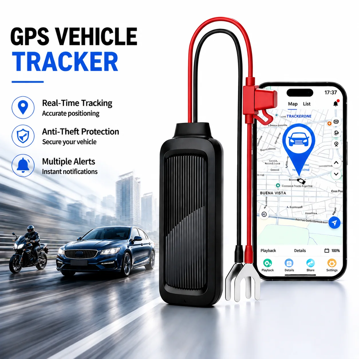4G мини-трекер, водонепроницаемый, со встроенным аккумулятором, GPS для автомобиля, мотоцикла, с программным обеспечением для онлайн-отслеживания.