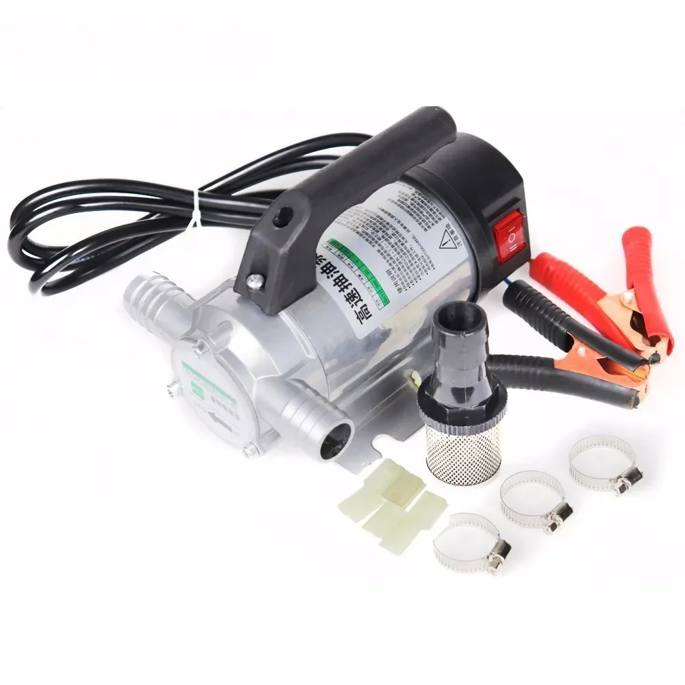 50l/min 12v 24v 220v Small Auto Refueling Pump 12 V Electric Automatic Fuel Transfer Pump For Pumping Oil Kerosene Water