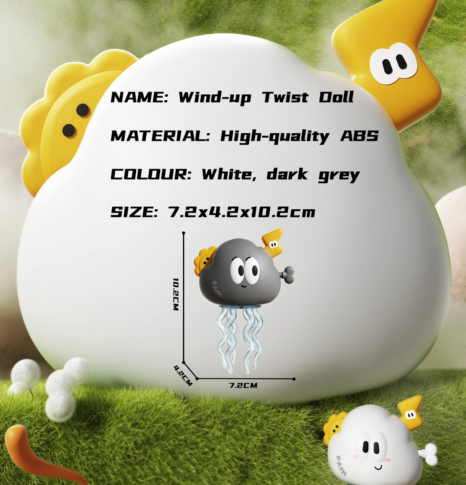 ของเล่นเด็กแบบไขลานรูปเมฆเต้นรำและผีเต้นรำ ของเล่นการ์ตูนแบบอินเทอร์แอคทีฟสำหรับเด็กทารก ของเล่นเต้นรำสำหรับเด็กวัยหัดคลาน ของขวัญวันเกิดสำหรับเด็กเล็ก