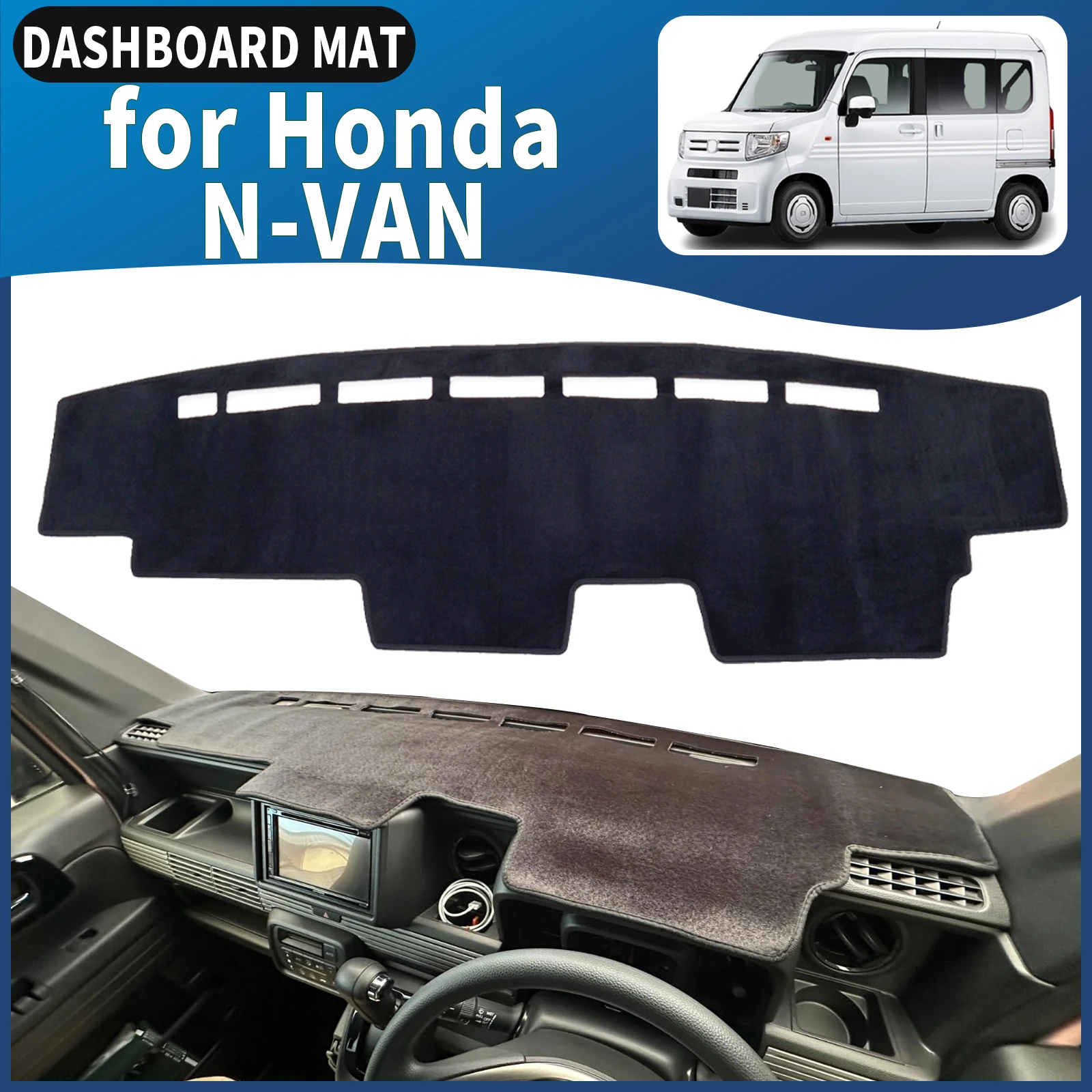 

fit for Honda N-VAN NVAN 2018-2025 JJ1 JJ2 RHD Car Dashmat Dashboard Cover Pad DashMat Sunshade Accessories Protective Carpet