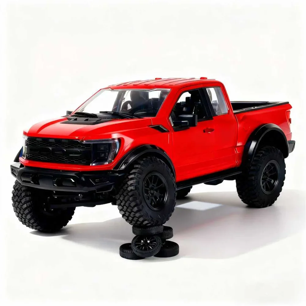 SmCpHstar R12-01Q F150 RTR 1/12 2.4G 4WD RC Car Two Speed Rock Crawler Off-Road Truck Metal Drive Shaft Gear Vehicles Models Toy