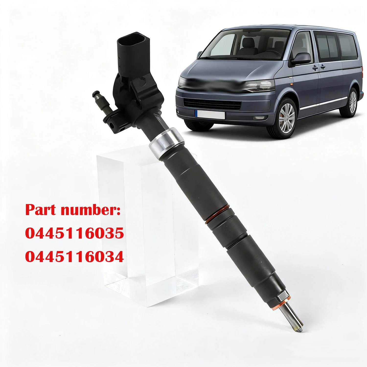 1 inyector de combustible 0445116035 0445116034 para VW T5 Amarok 2.0 TDI Multivan 2.0 BiTDI 4motion, piezas de automóvil