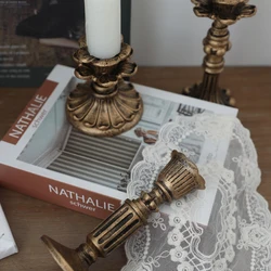New Bronze Candelabra Metal Candle Holders Wedding Decoration Candlesticks Event Candle Stand Table Centerpiece