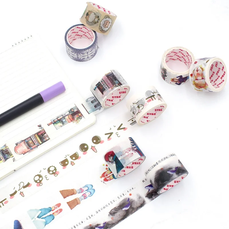 Customized productGalaxy Washi Tapes Set Kawaii Roll Pet Transparent Foil Self-Adhesive Stamping Stickers Planners and Journals