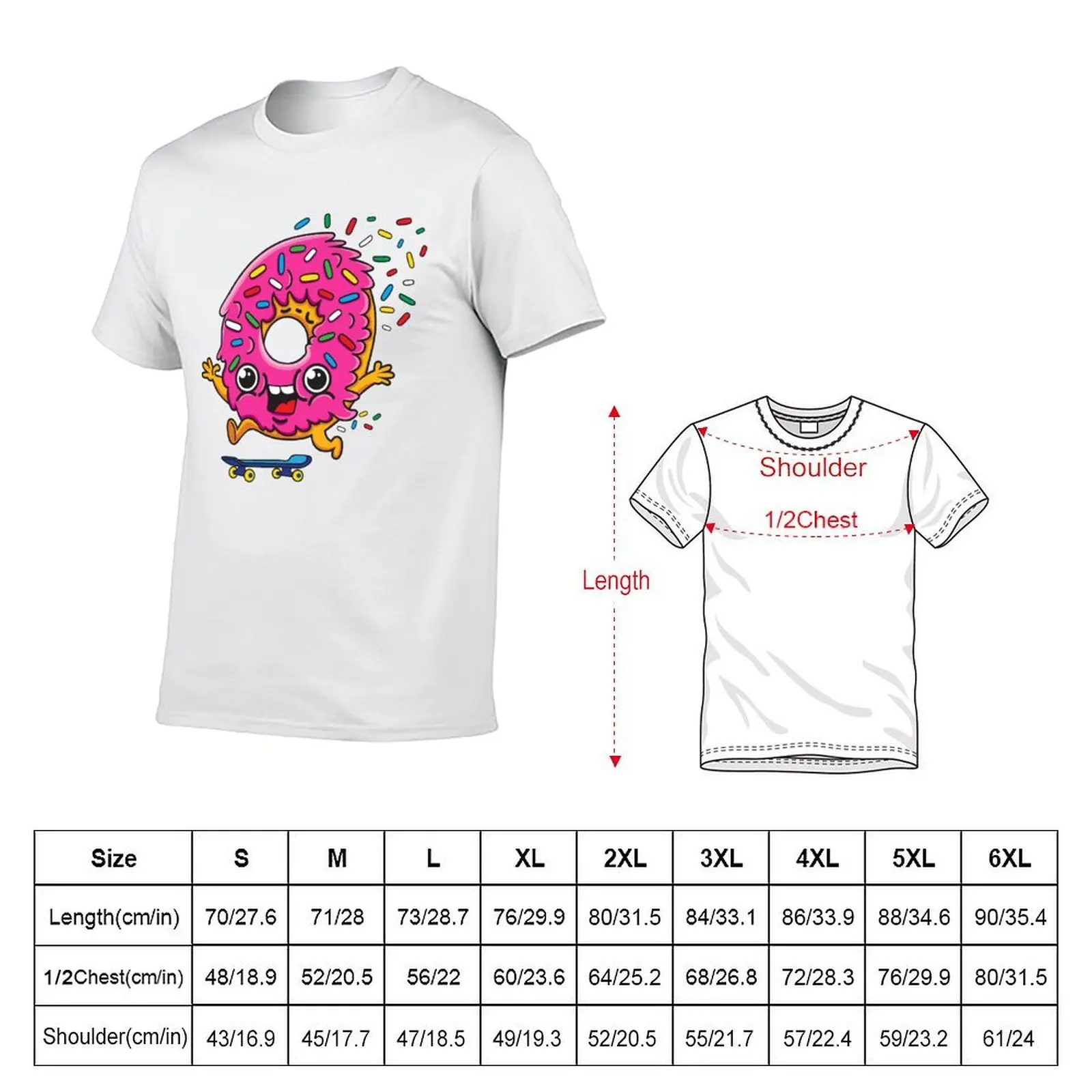 Skater Donut T-Shirt kawaii clothes shirts graphic tee tee shirts for men