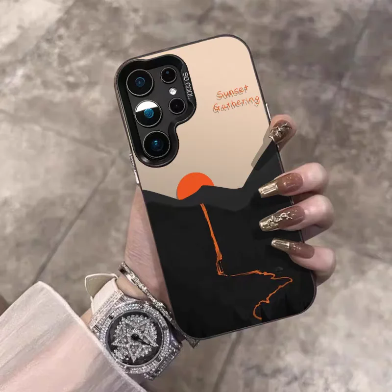 

Case for Samsung Galaxy S25 Ultra S24 FE S23 Plus S22 S21 A05 A14 A15 A24 A23 Shockproof Camera Shield for Male Female Mountain