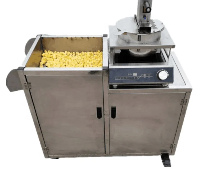 forAutomatic Popcorn Production Line High Quality Industrial Stainless Steel Gas Electromagnetic Ball Shape Caramel Popcorn