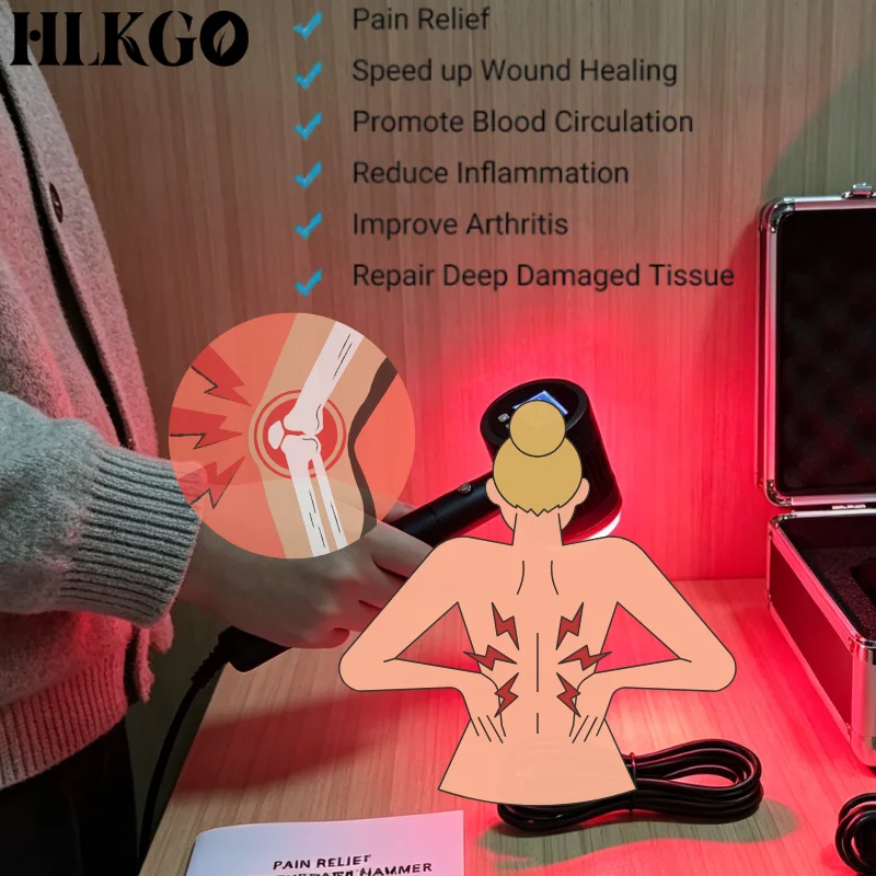 Professional 5W 808nm Cold Laser Device Needleless Acupuncture for Muscle Strain Sports Injury Joint Pain NIR Relief Therapy