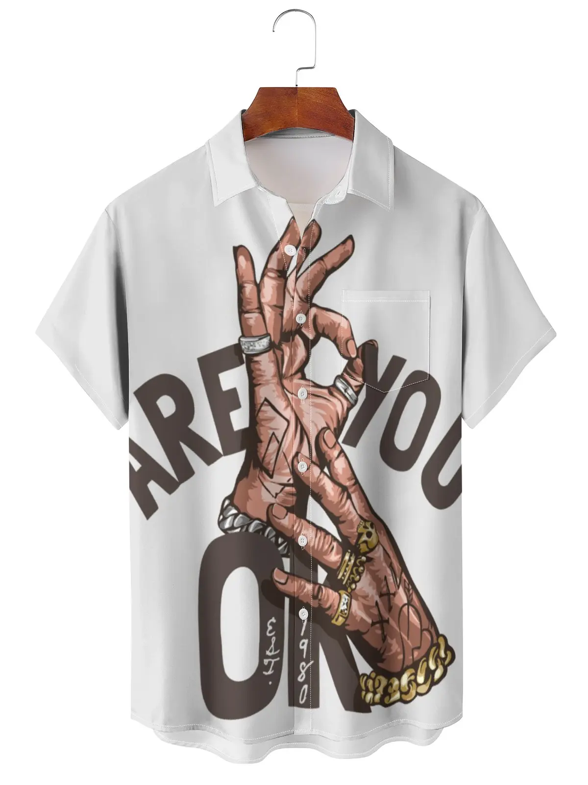 Camiseta de algodón con estampado de Matryoshka, ropa elástica cómoda, camisa de manga corta de calle, moda Unisex