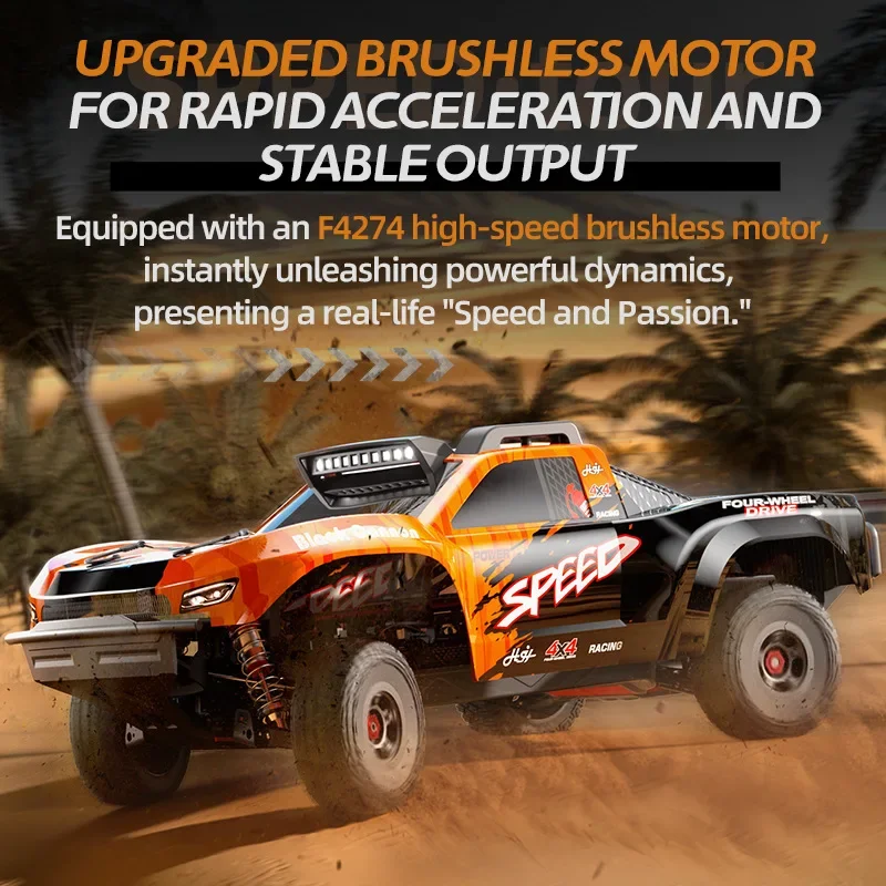 C8822 RC Cars 1:8 Scale Large Size 4WD All-Terrain Remote-Control Drift Racing Car Electric Off-Road Vehicle Professional Toys
