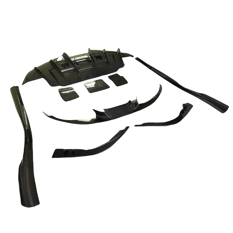 

Комплект обвеса из настоящего карбона 3K (передние боковые юбки, задний диффузор) в стиле N для Ferrari F8