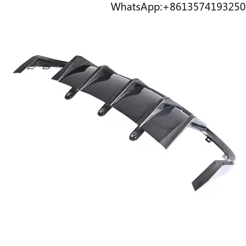 

A6-SLINE S6 Carbon Fiber Fibre Rear Bumper Lip Diffuser Fit for AUDI A6-SLINE S6 2015-2018 ,After actual installation testing