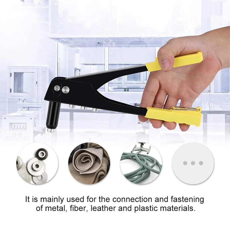 Professional Hand Riveter Set Anti-rust Hand Riveter Removable Labor-saving Corrosion Preventive DIY for Metal Automotive