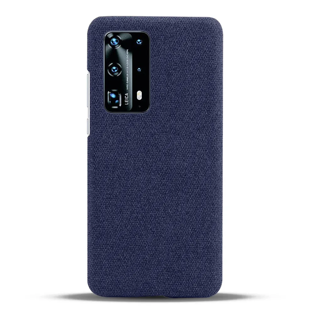 Cloth Cases For Huawei P40 Pro Case P 40 Pro Plus Slim Retro Cloth Hard Phone Cover For Huawei P40 Pro+ Funda Coque Capa