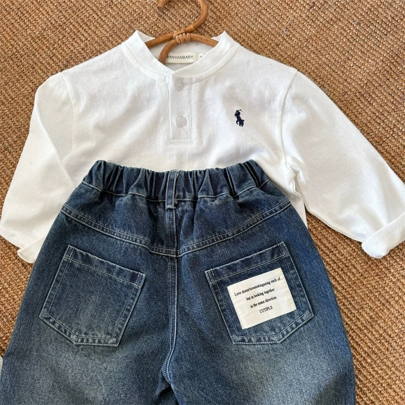 1 2 3 4 5 6 7 Jahre Jungen Jeanshosen Frühling Herbst Lässige Kinderhosen mit Löchern Geburtstagsgeschenk Modische Outdoor-Kinderbekleidung für Jungen – Detail 4