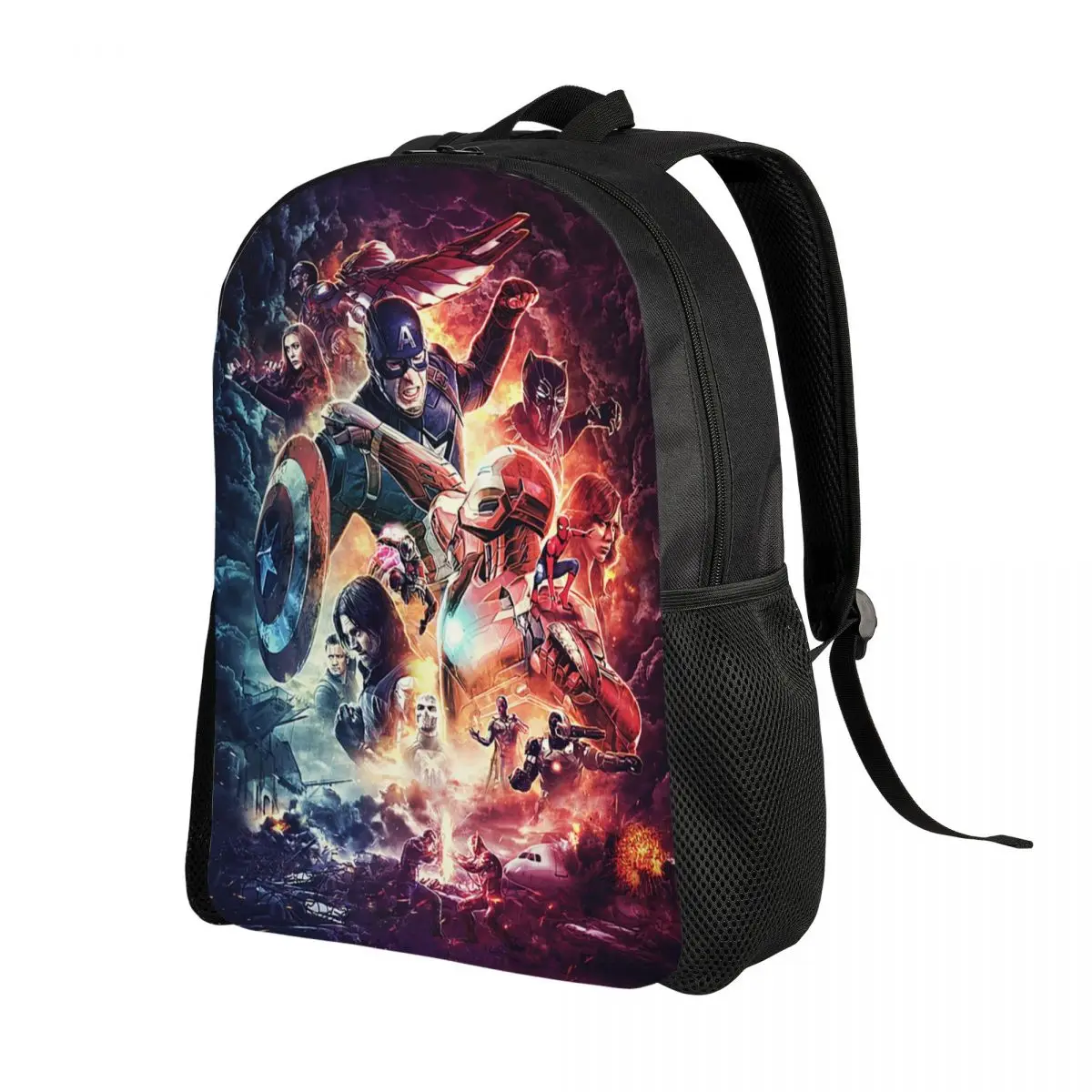 Custom Hulk Travel Backpack Women Men School Laptop Bookbag Captain America Earth Superhero College Student Daypack Bags