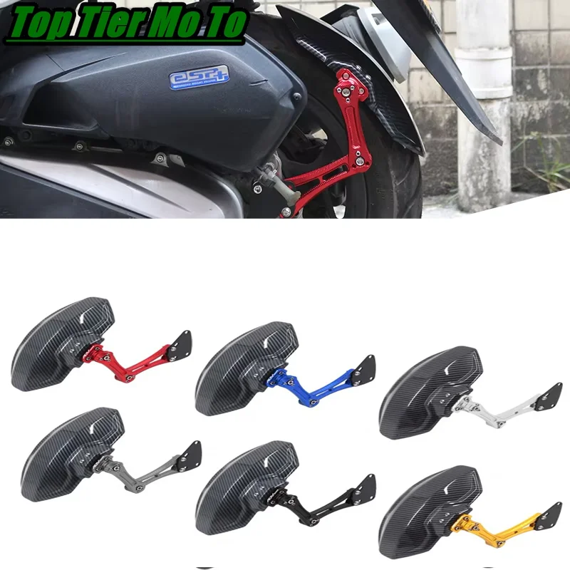 Modified rear mudguard adjustable rear fender mudguard carbon fiber textured rear shield Fit For Honda ADV160 ADV150
