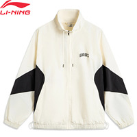 Li-Ning Men's BADFIVE Windbreaker AT._UV-50+ Loose Fit Nylon Comfortable Breathable Jacket LiNing Stylish Casual Coat AFDV127