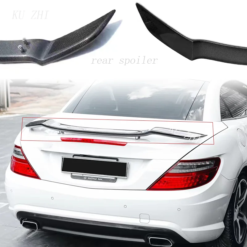 For Mercedes Benz SLK 200 250 280 300 350 100%Real Carbon Fiberhighquality Rear Spoiler Trunk Lid GT Style