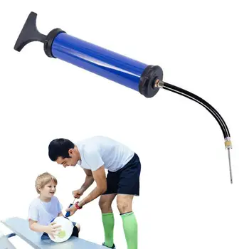 Ball Air Pump Ball Inflator Handheld Air Pump Hand Pump With Needles & Nozzles Portable Basketball Inflator For Soccer Ball