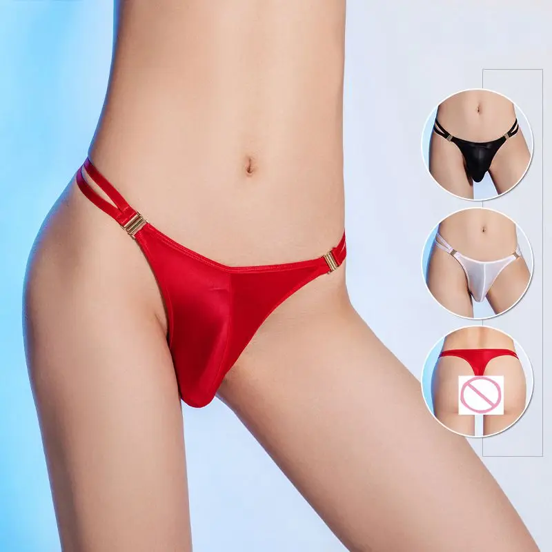 Sexy Men\'s Thongs G-string Exotic Underwear Shiny Smooth Bikini T-Back ventilation sissy gay men underwear sexy