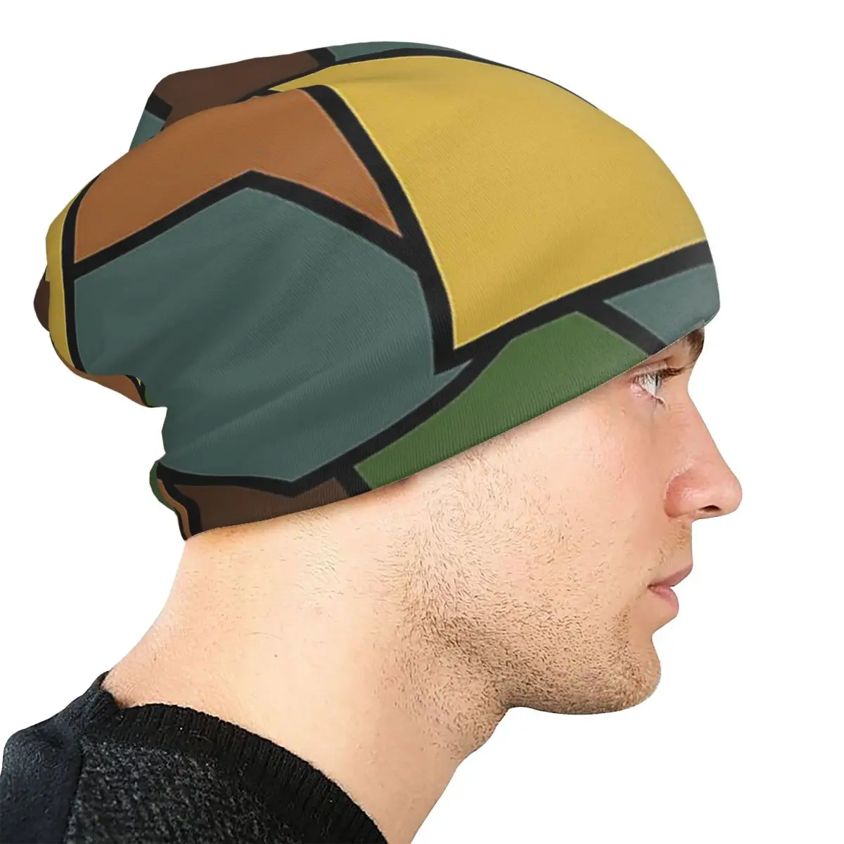 WW1 الألمانية التمويه Skullies قبعة حريمي دافئة الخريف الشتاء في الهواء الطلق قبعة محبوك بونيه قبعات للجنسين الكبار