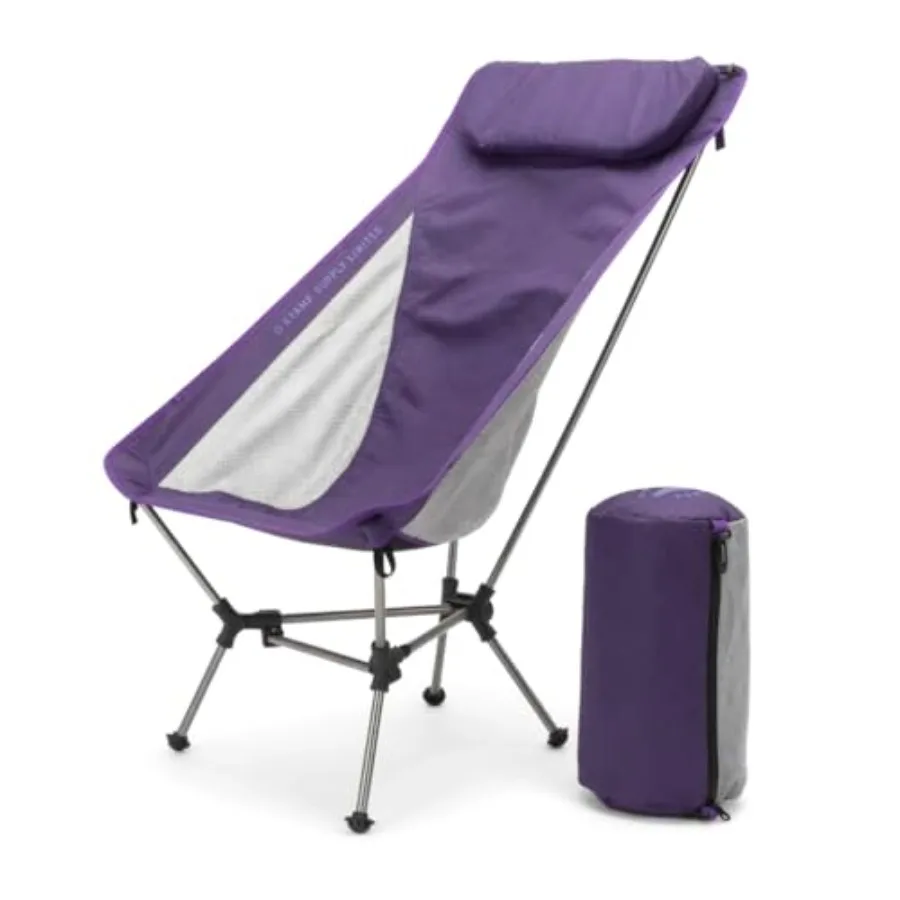 

Kyamp Supply Capy Camping Chair - Tri-Lock 1.1kg Portable Camp Chair, High Back Camping Chair, Lightweight Portable Camp Chair,