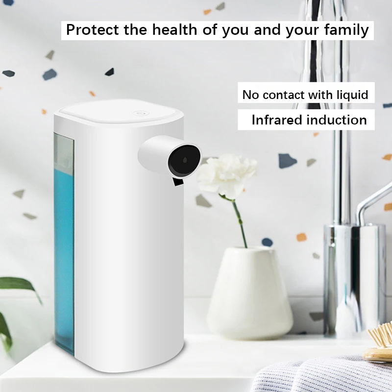 Dispenser di sapone liquido lavamani automatico a induzione con sensore Touchless intelligente in ABS per attrezzatura da bagno da cucina E22