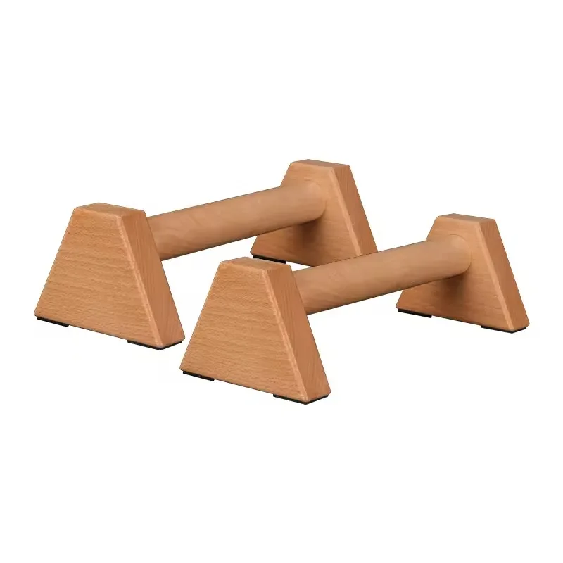

Workout Mini Wood Handle Pushup Bars Strength Push Up Bar Stand Wooden Parallettes 2025 Newly